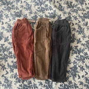 Easy-Peasy | Bundle of 3 - 100% Organic Cotton Corduroy Pants - Size 12M